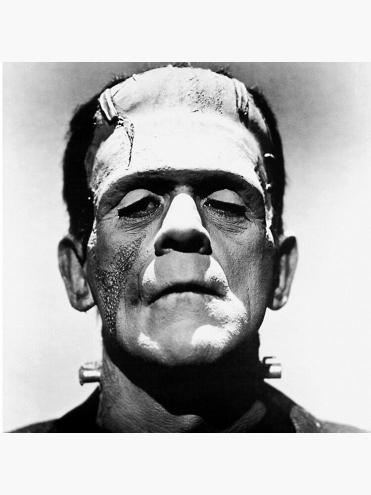 Classic Frankenstein Vintage Horror Throw Pillow - Image 2