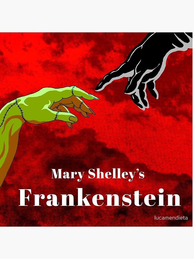 Frankenstein Gothic Monster Design Throw Pillow - Image 2