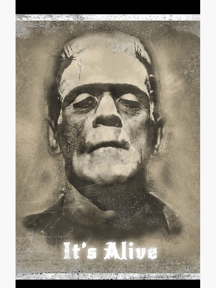 Frankenstein Boris Karloff Monster Shower Curtain - Image 2