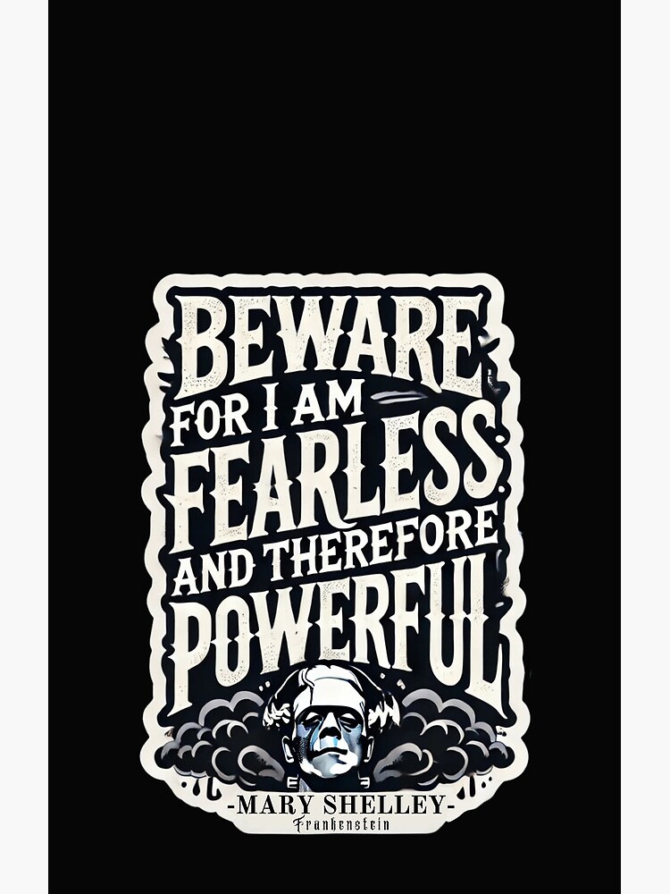 Frankenstein Classic Quote Shower Curtain - Image 2