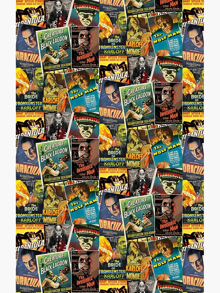 Classic Frankenstein Movie Monsters Shower Curtain - Image 2