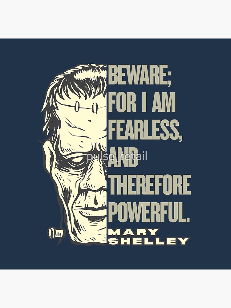 Frankenstein Beware Fearless Quote Tapestry - Image 2