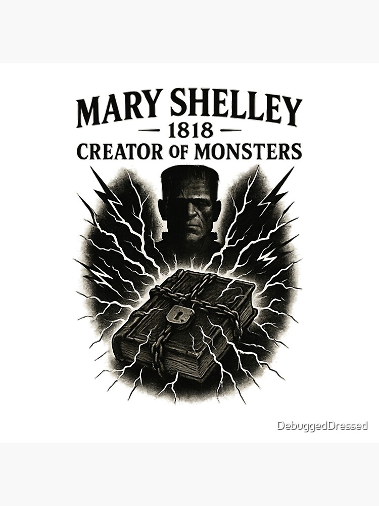 Mary Shelley Frankenstein Legacy Design Tapestry - Image 2