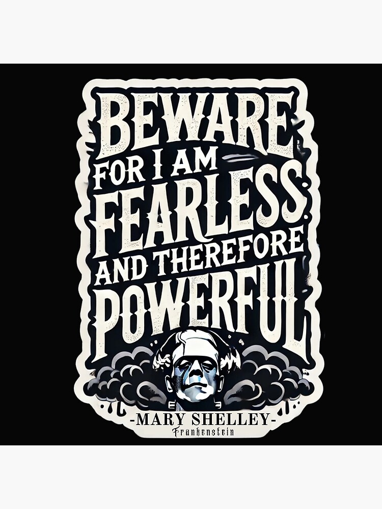 Frankenstein Quote Literary Style Tapestry - Image 2