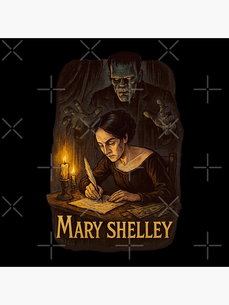Mary Shelley Last Chapter Gothic Quote Tapestry - Image 2