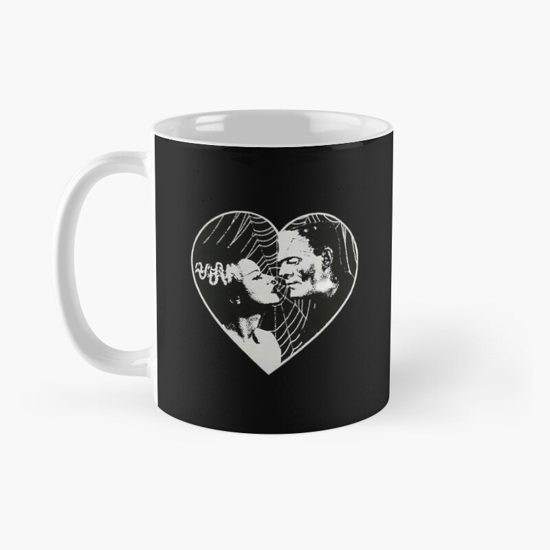 Frankenstein Bride Goth Heart Mug - Image 2