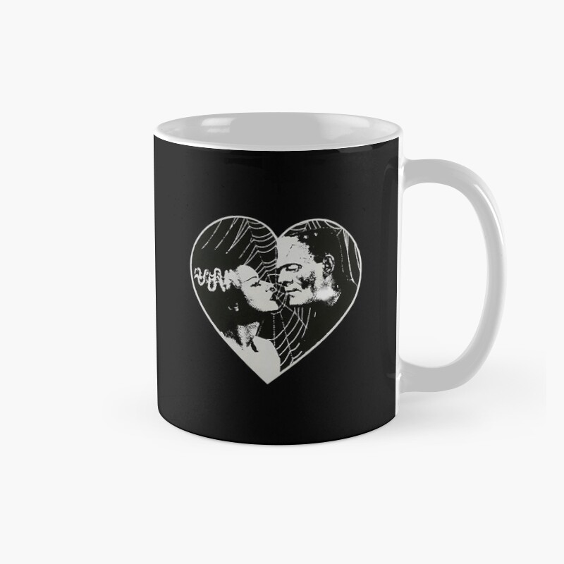 Frankenstein Bride Goth Heart Mug