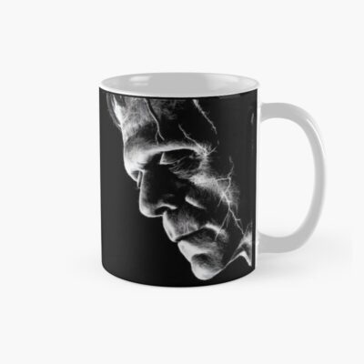 Thoughtful Frankenstein Black White Mug