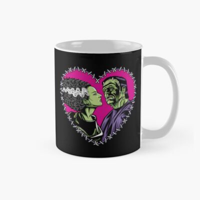 Frankenstein Bride Stitched Heart Mug