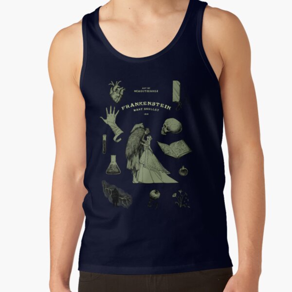 Frankenstein Gothic Monster Portrait Tank Top - Image 5