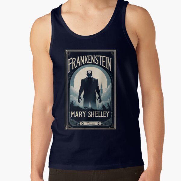 Frankenstein Book Cover Vintage Tank Top - Image 5