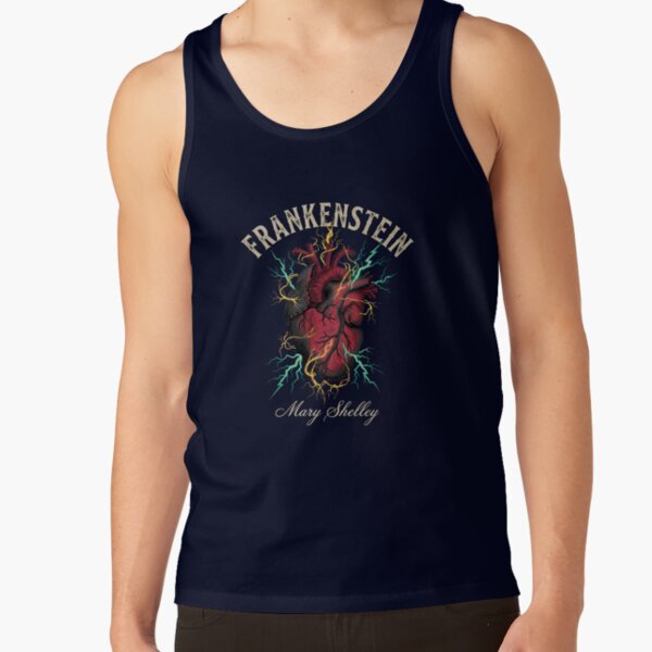 Frankenstein Anatomical Heart Lightning Tank Top - Image 5