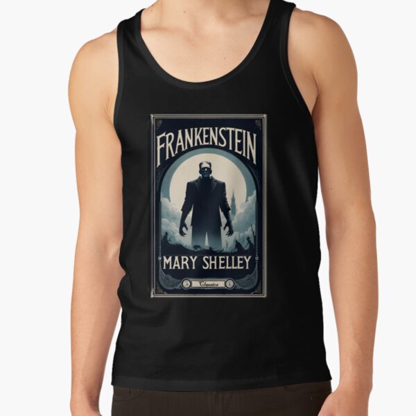 Frankenstein Book Cover Vintage Tank Top - Image 3
