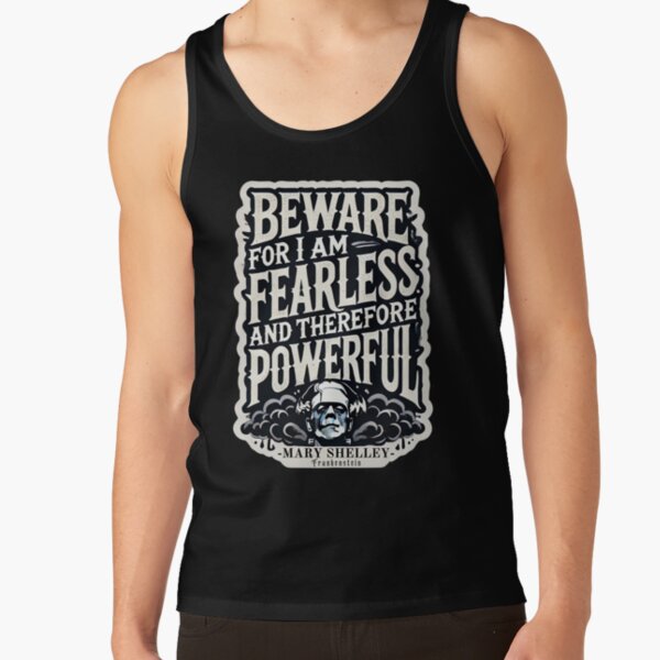 Frankenstein Quote Literary Style Tank Top - Image 3
