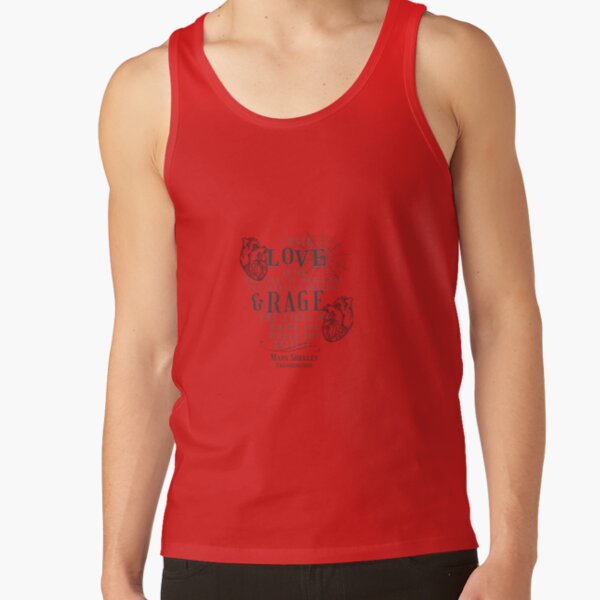Mary Shelley Frankenstein Love And Rage Tank Top - Image 4