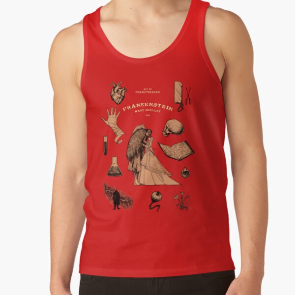 Frankenstein Gothic Monster Portrait Tank Top - Image 4