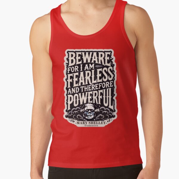 Frankenstein Quote Literary Style Tank Top