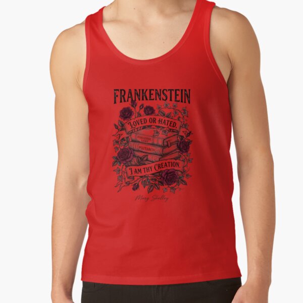 Frankenstein Thy Creation Quote Tank Top - Image 3