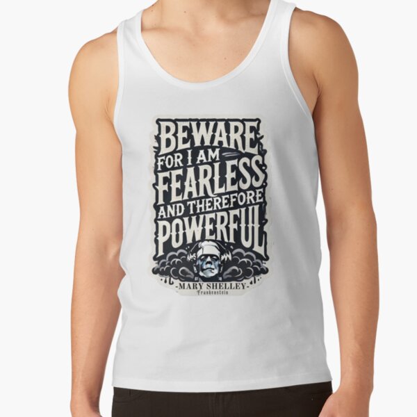 Frankenstein Quote Literary Style Tank Top - Image 2