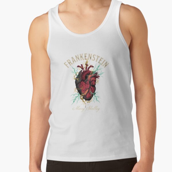 Frankenstein Anatomical Heart Lightning Tank Top - Image 2