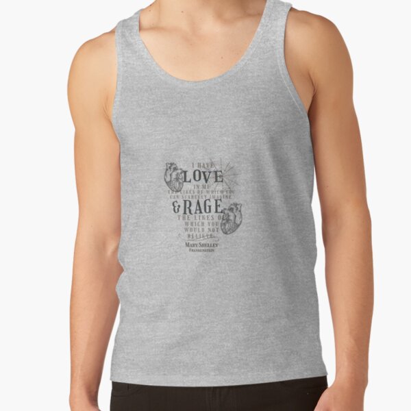 Mary Shelley Frankenstein Love And Rage Tank Top - Image 3