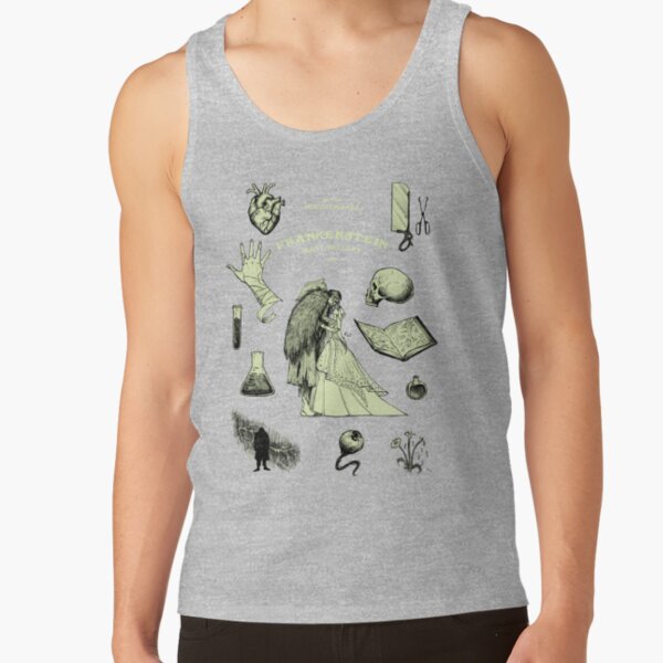 Frankenstein Gothic Monster Portrait Tank Top - Image 3