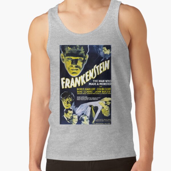 Frankenstein Vintage Gothic Classic Tank Top - Image 3