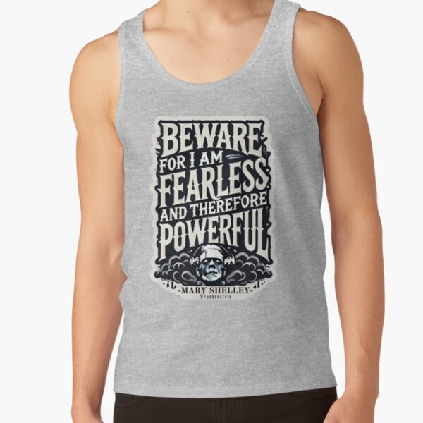 Frankenstein Quote Literary Style Tank Top - Image 4