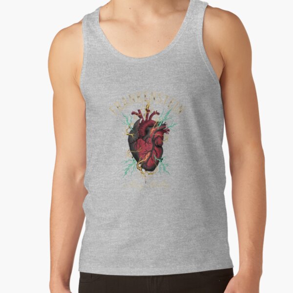 Frankenstein Anatomical Heart Lightning Tank Top - Image 3
