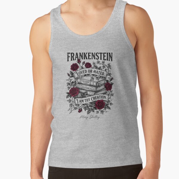 Frankenstein Thy Creation Quote Tank Top - Image 2