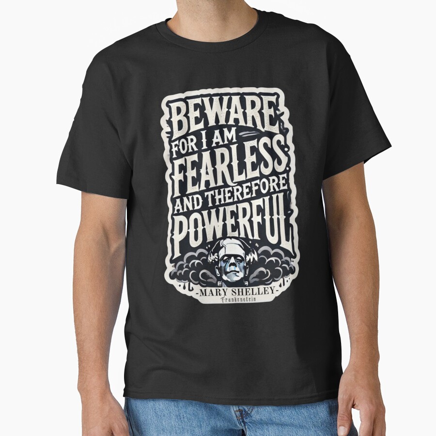 Frankenstein Quote Literary Style T-shirt - Image 3