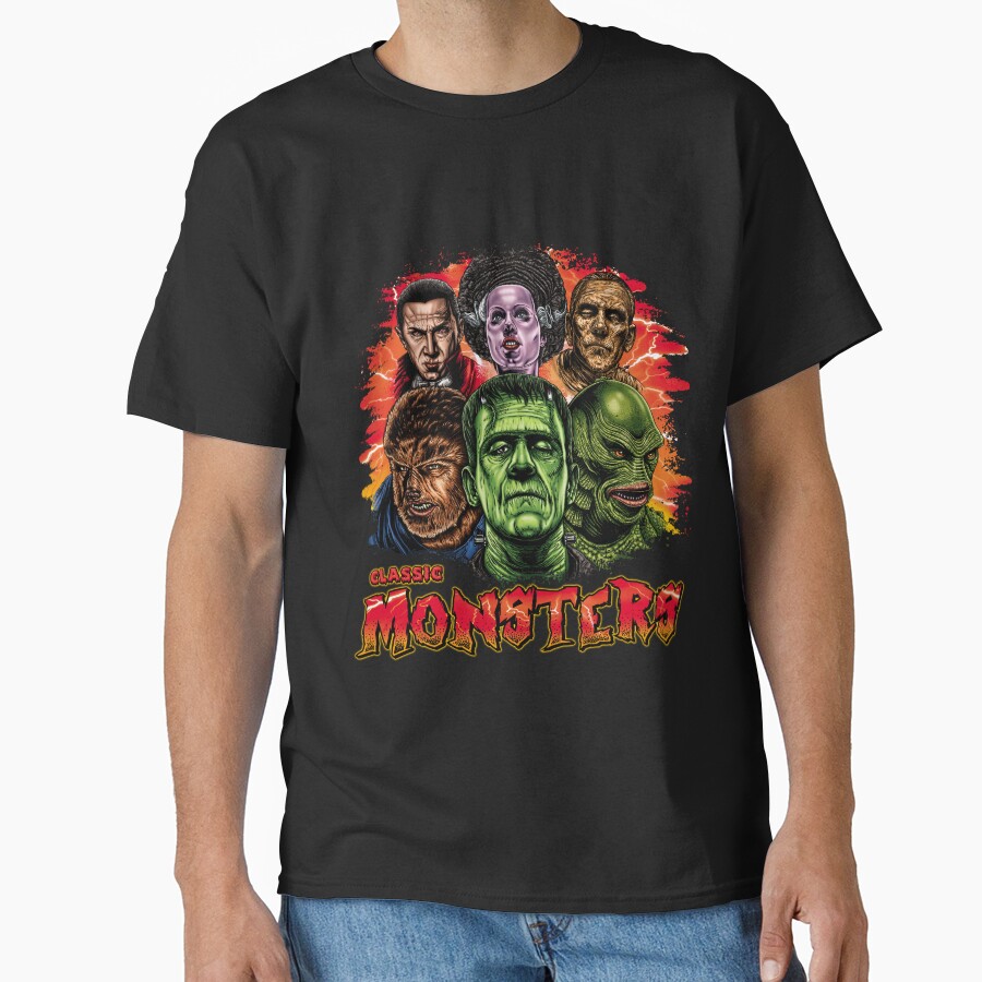 Classic Movie Monsters Frankenstein T-shirt - Image 3