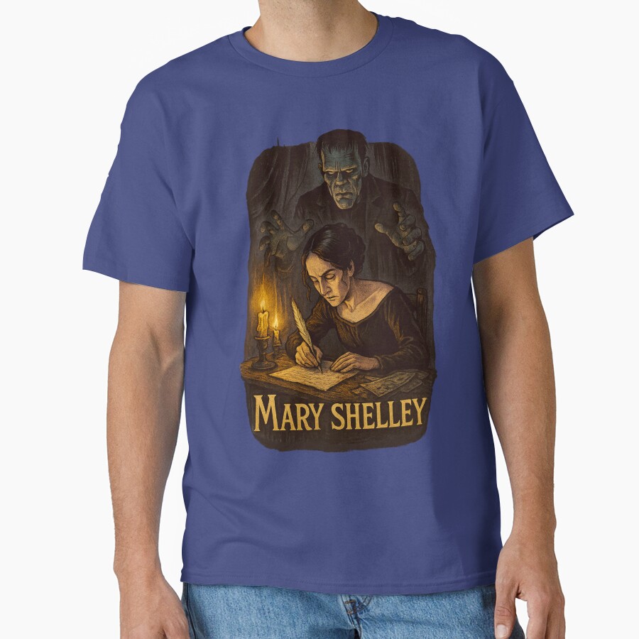 Mary Shelley Last Chapter Gothic Quote T-shirt - Image 4