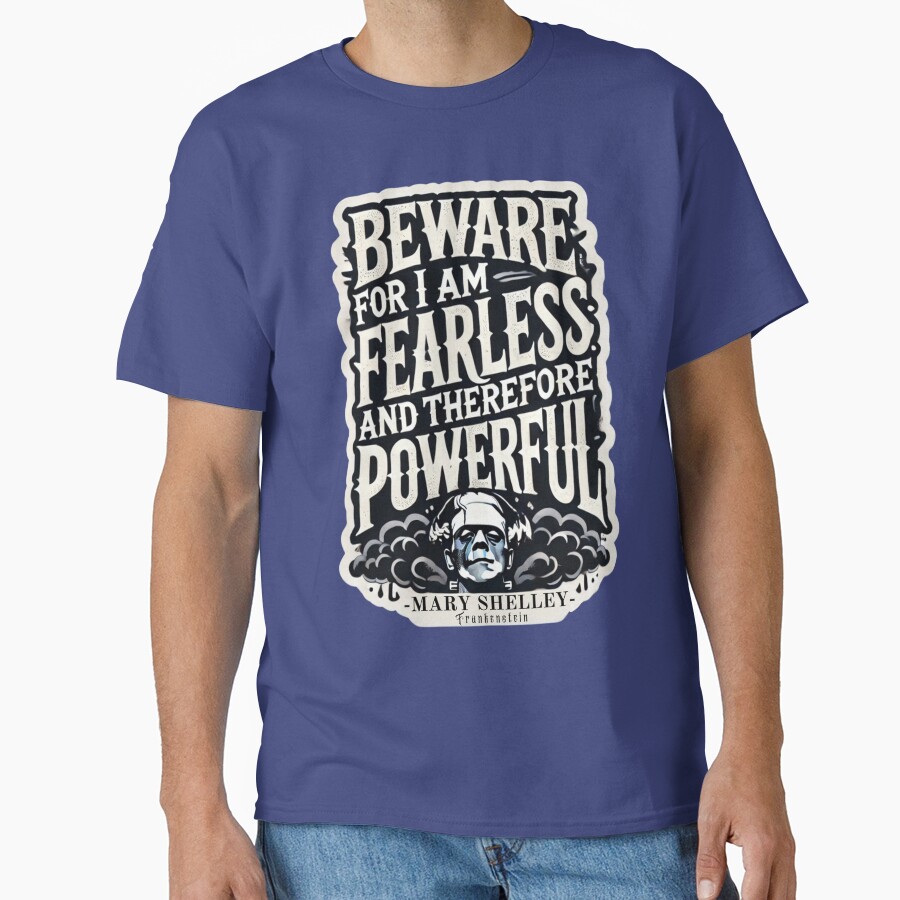 Frankenstein Quote Literary Style T-shirt - Image 5