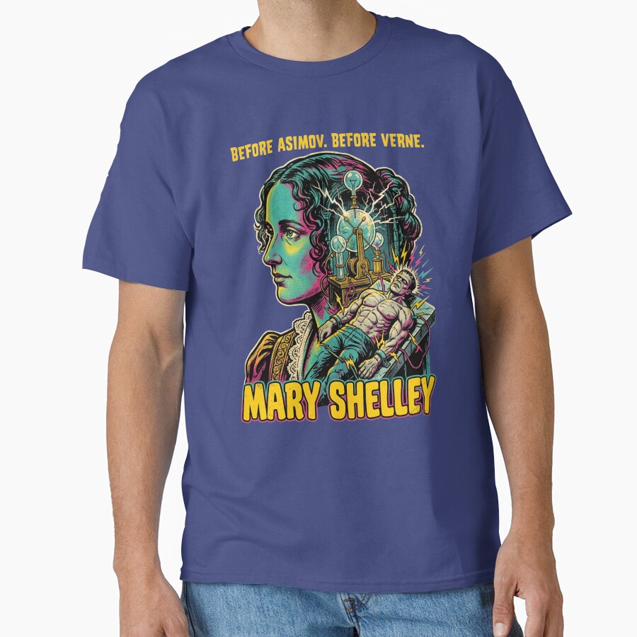 Mary Shelley Frankenstein Sci Fi Quote T-shirt - Image 4