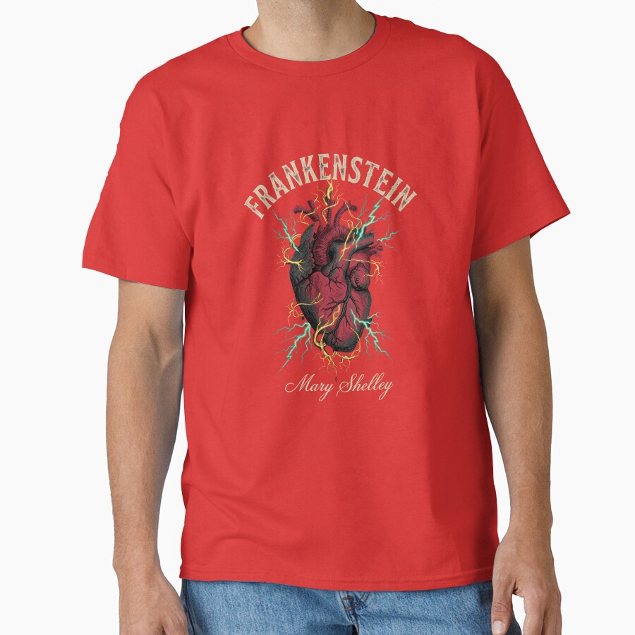 Frankenstein Anatomical Heart Lightning T-shirt - Image 5