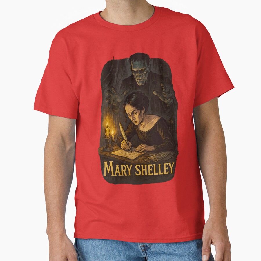 Mary Shelley Last Chapter Gothic Quote T-shirt - Image 5