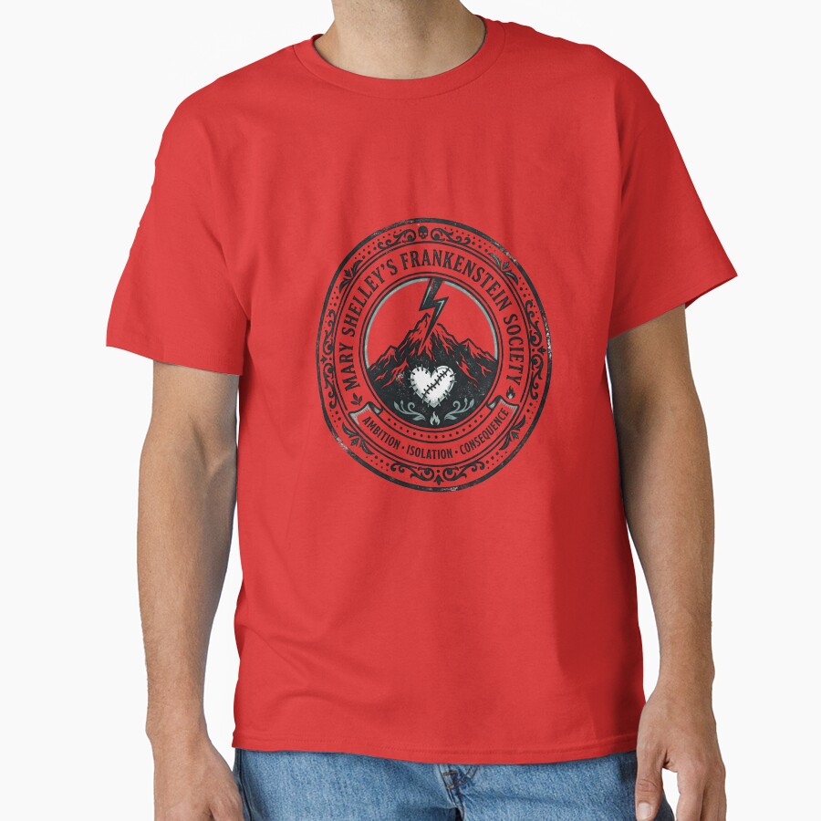 Mary Shelley Frankenstein Society Quote T-shirt - Image 4