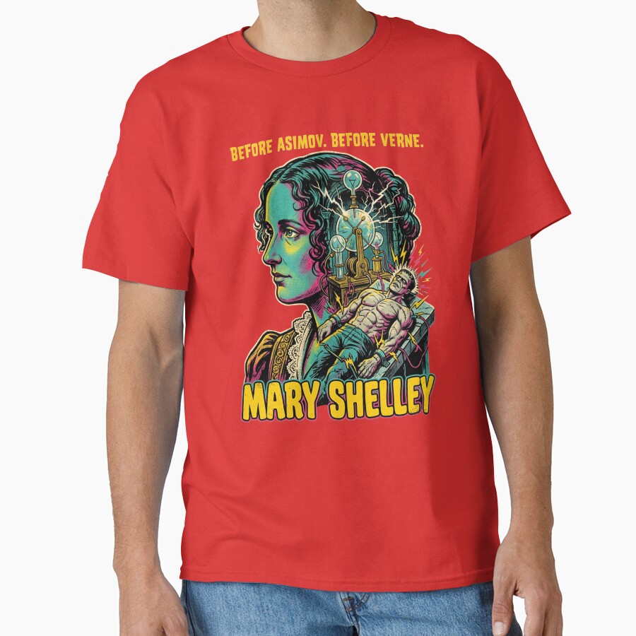 Mary Shelley Frankenstein Sci Fi Quote T-shirt - Image 5