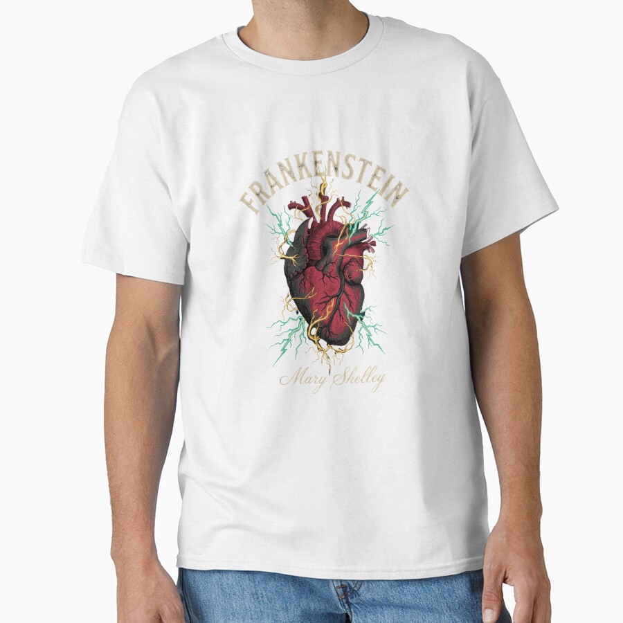 Frankenstein Anatomical Heart Lightning T-shirt - Image 2