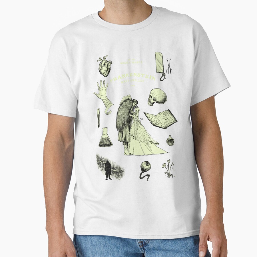 Frankenstein Gothic Monster Portrait T-shirt - Image 2