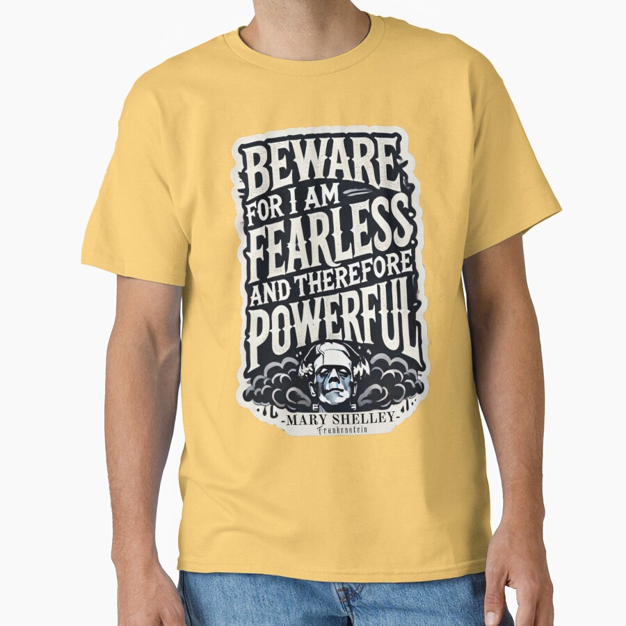 Frankenstein Quote Literary Style T-shirt - Image 6
