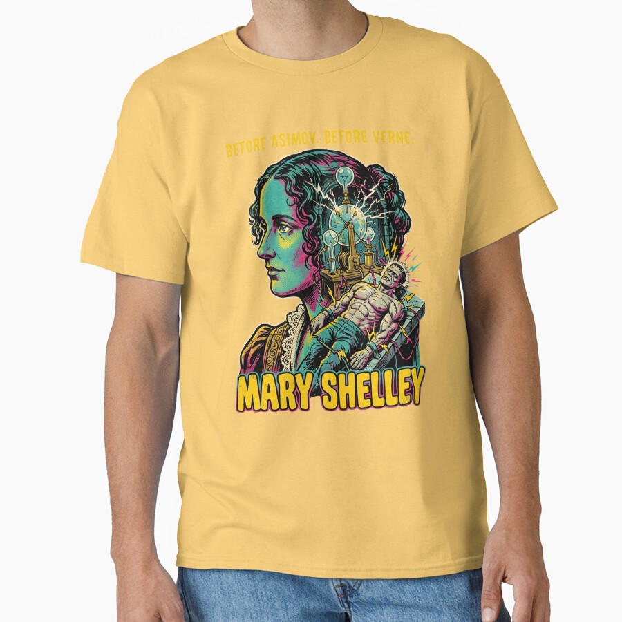 Mary Shelley Frankenstein Sci Fi Quote T-shirt - Image 6