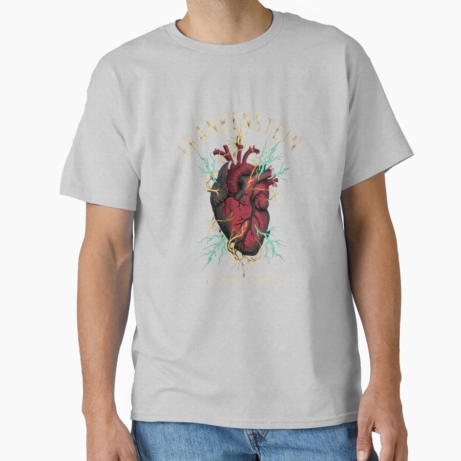 Frankenstein Anatomical Heart Lightning T-shirt - Image 3