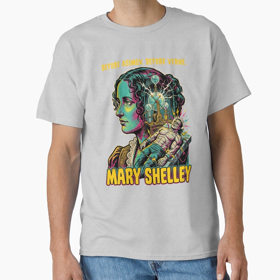 Mary Shelley Frankenstein Sci Fi Quote T-shirt - Image 3