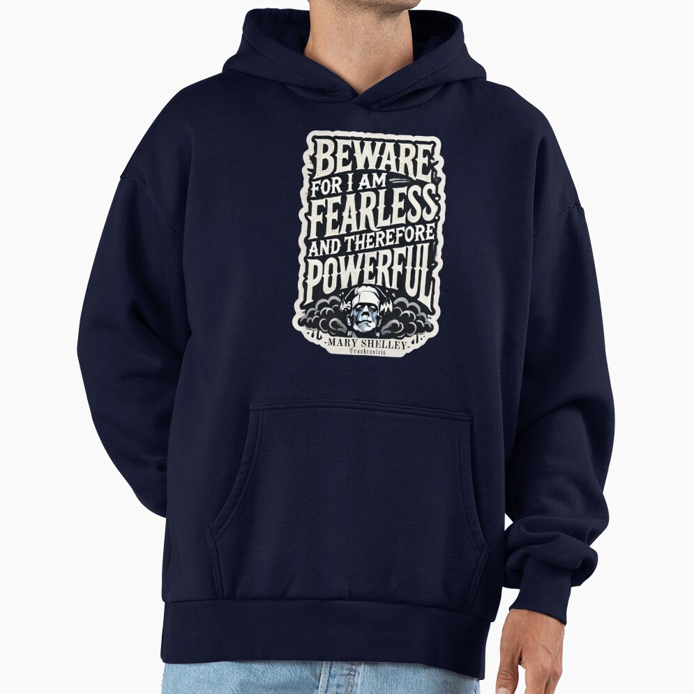 Frankenstein Quote Literary Style Hoodie - Image 5
