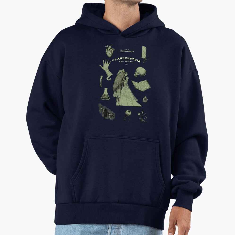 Frankenstein Gothic Monster Portrait Hoodie - Image 5