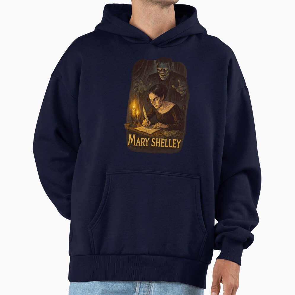 Mary Shelley Last Chapter Gothic Quote Hoodie - Image 5