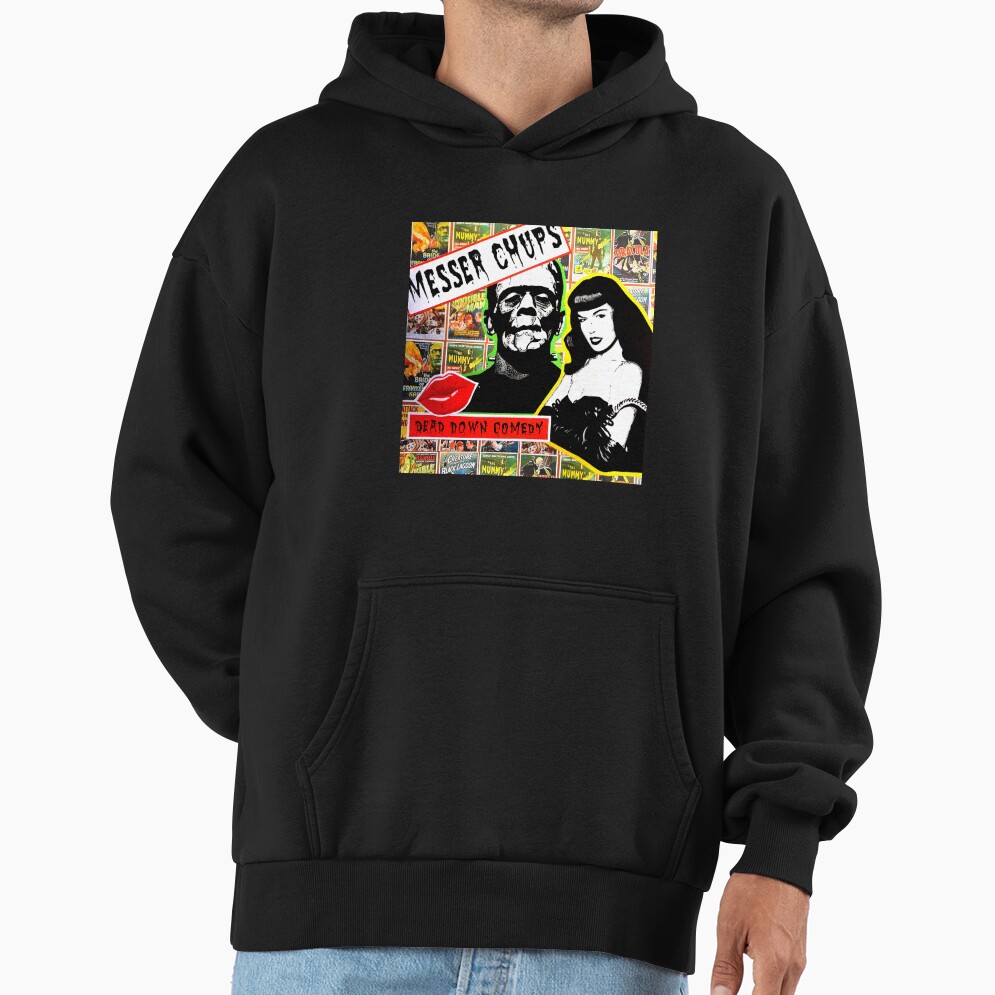 Frankenstein Dead Down Comedy Hoodie - Image 2