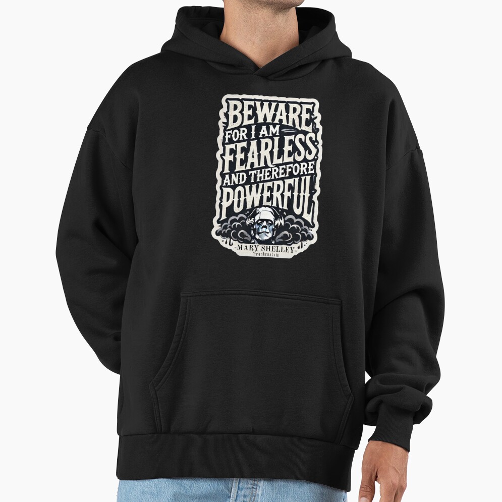 Frankenstein Quote Literary Style Hoodie - Image 3